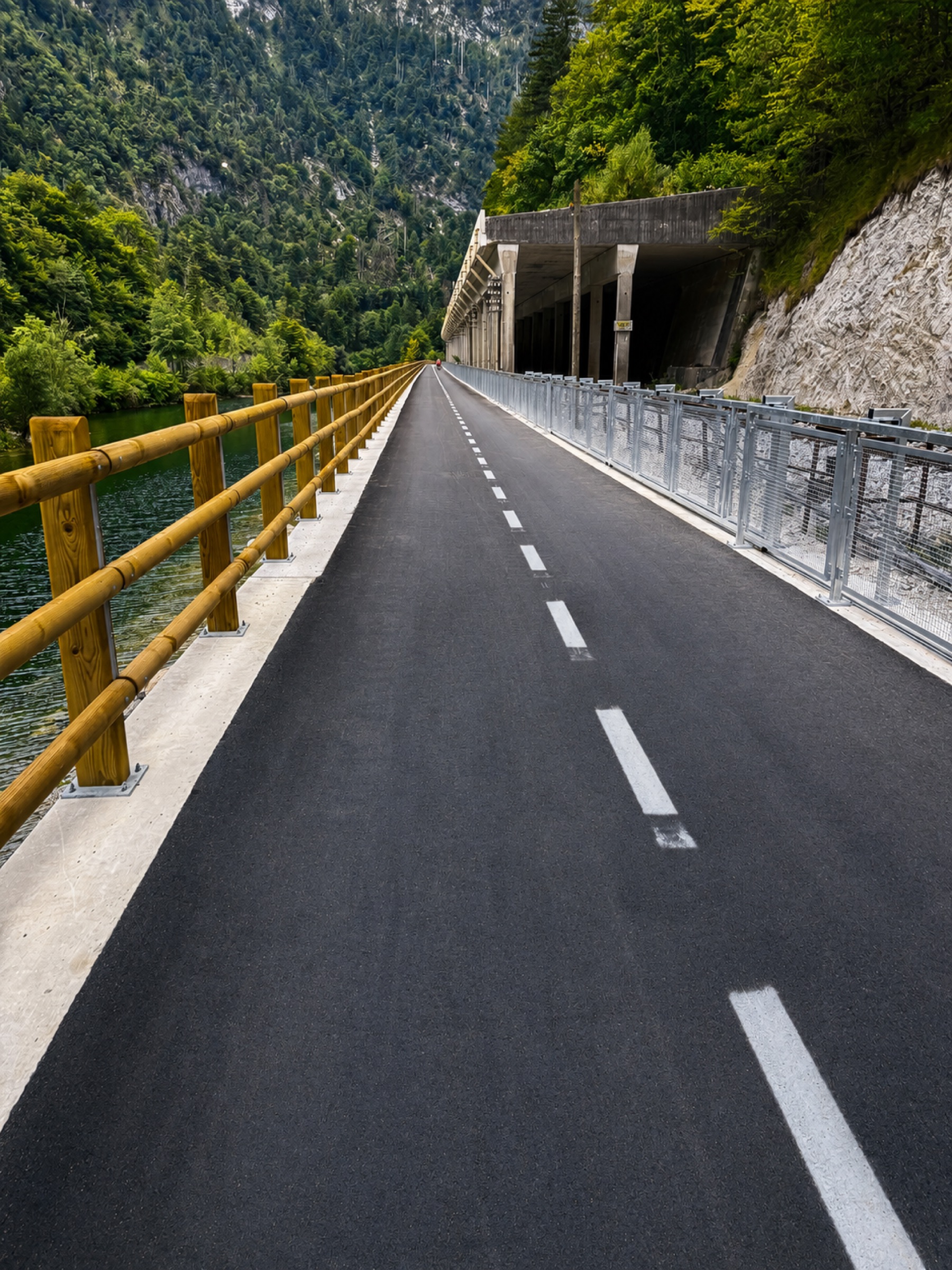 The Bled–Bohinj cycle path running along the Sava Bohinjka