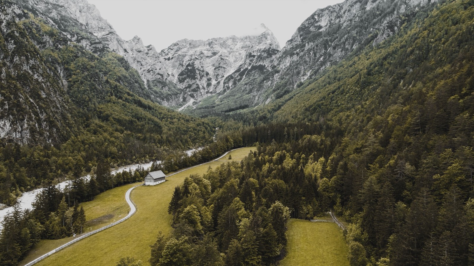 Logar Valley, closed at the far end by a wall of limestone over two thousand metres high