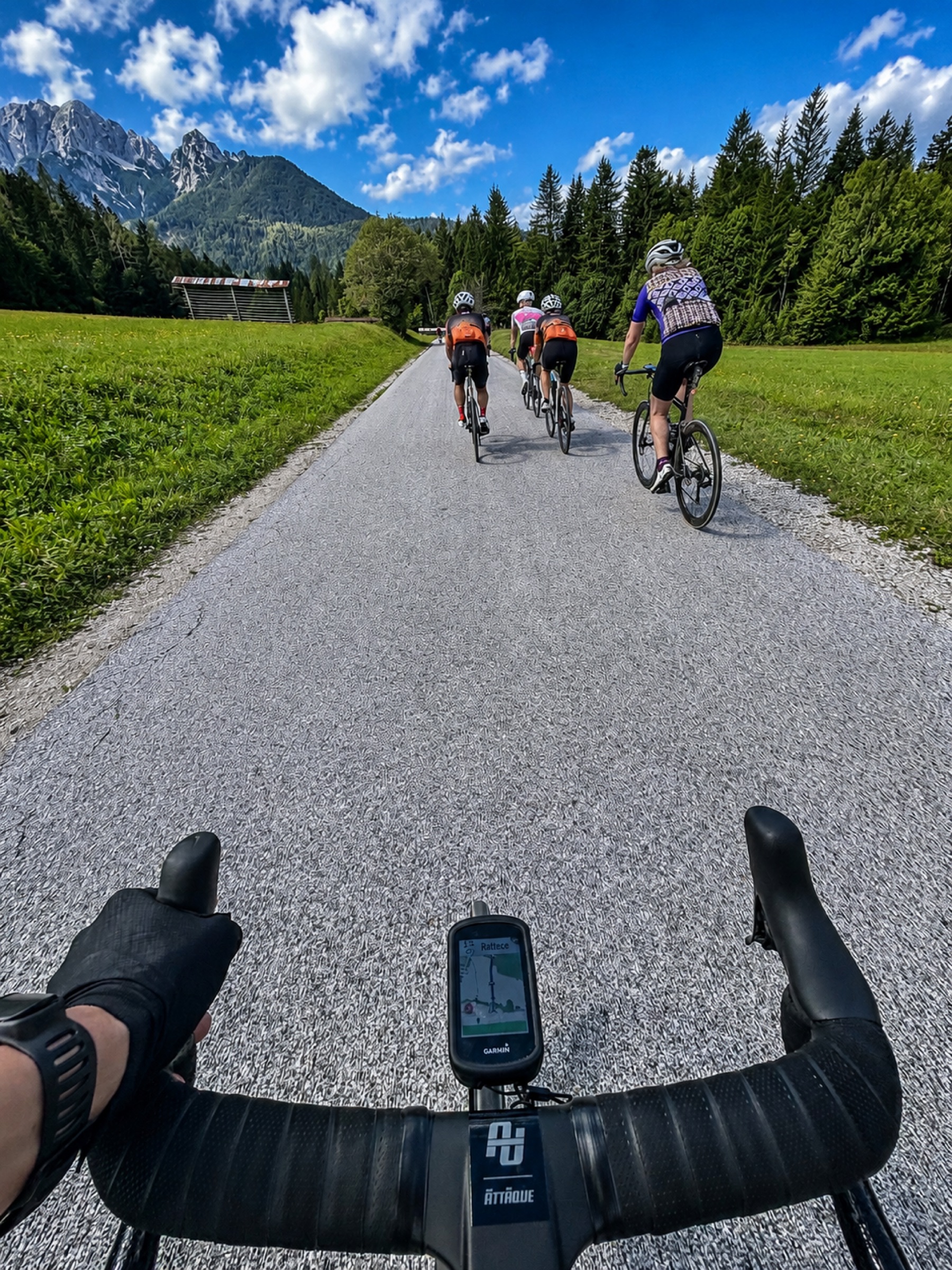 The Radovna valley road running between the Pokljuka and Mežakla plateaus
